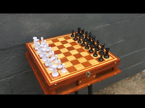 FABRICACIÓN DE UN TABLERO de AJEDREZ ARTESANAL // CHESS BOARD MAKING