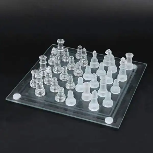 Ajedrez de cristal 25x25cm