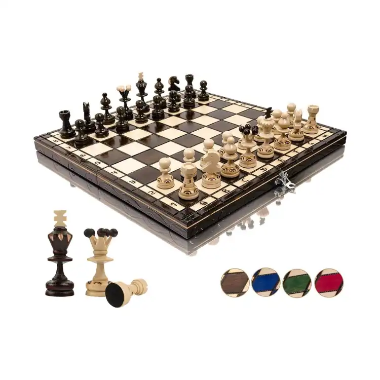 ajedrez-de-madera-plegable Ajedrez de madera plegable