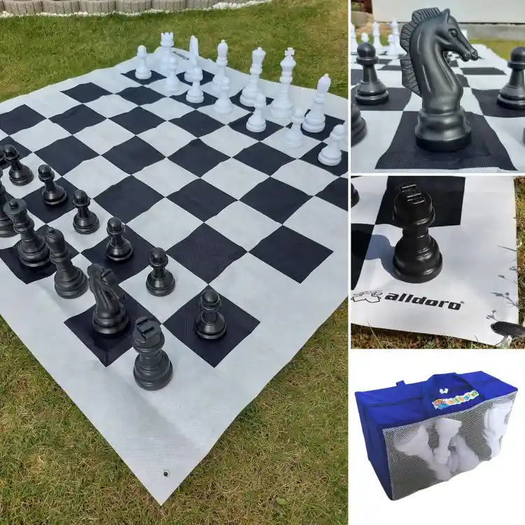 Ajedrez gigante de plástico