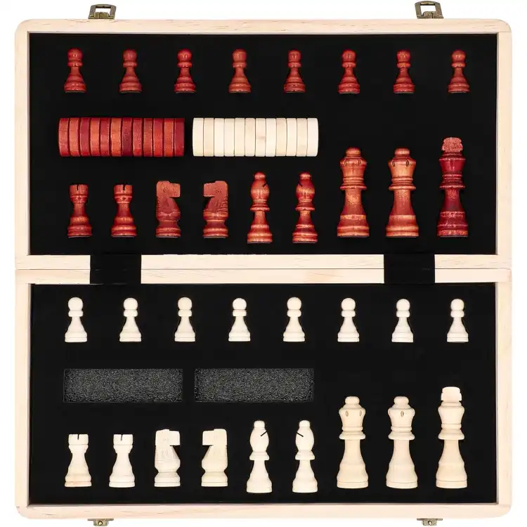 Set de ajedrez de madera magnético