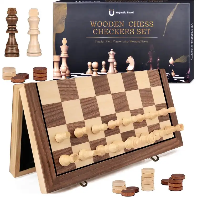 Ajedrez y damas plegable