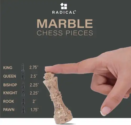 pieza ajedrez mármol