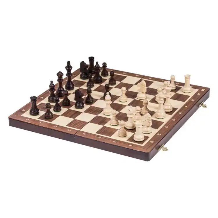 Tablero ajedrez madera